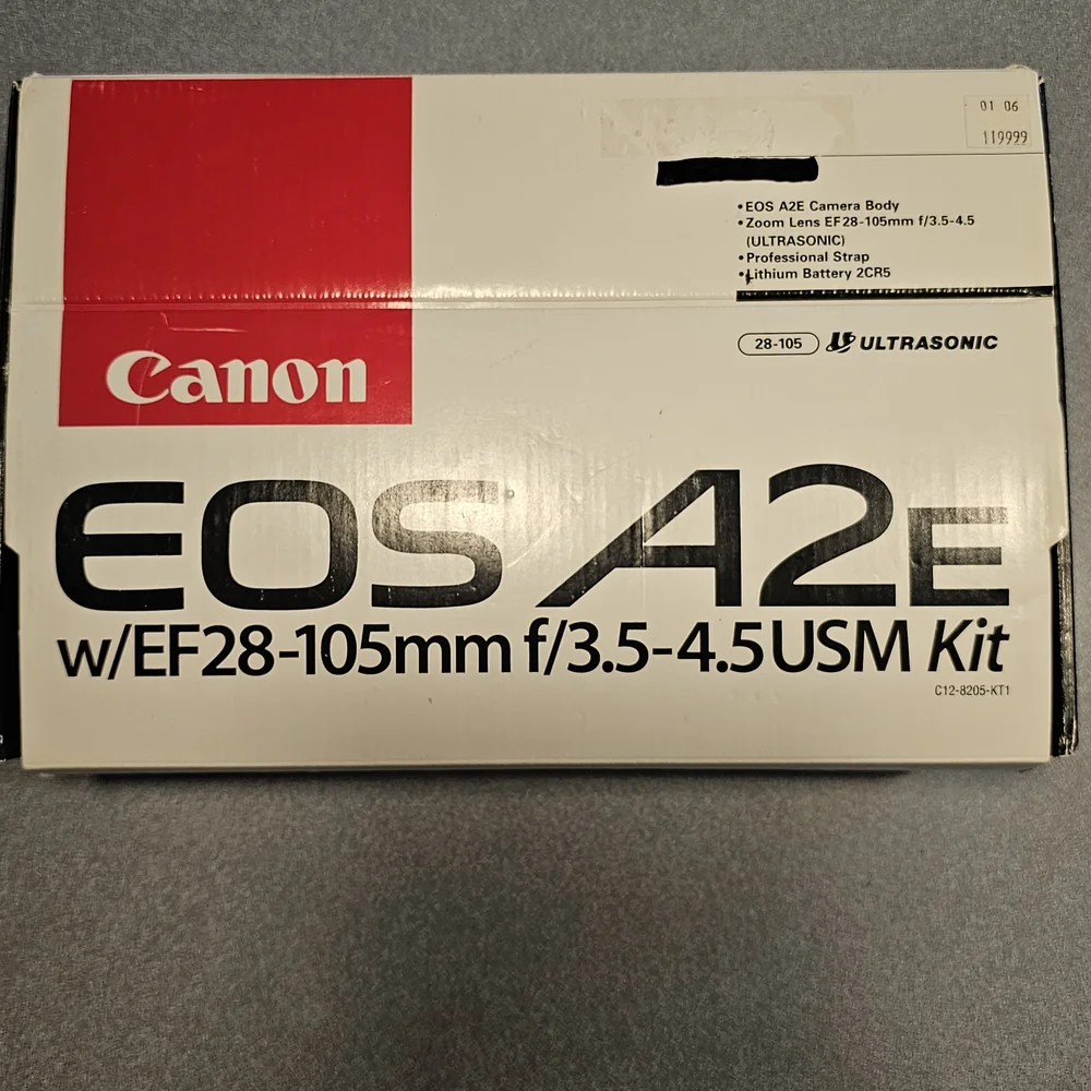 Canon EOS A2E Black SLR Camera with Lens
